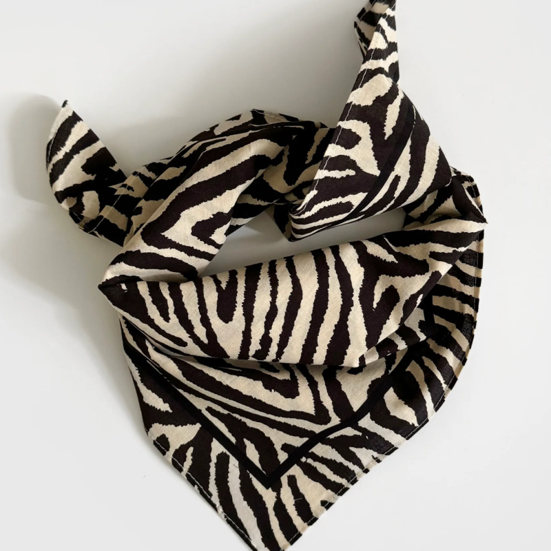 LE SCARF ZEBRA COTTON SCARF