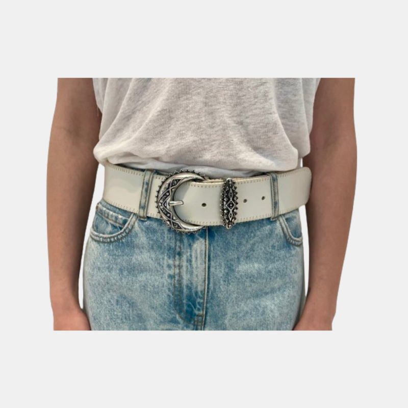 ZANA LARGE BELT ECRU