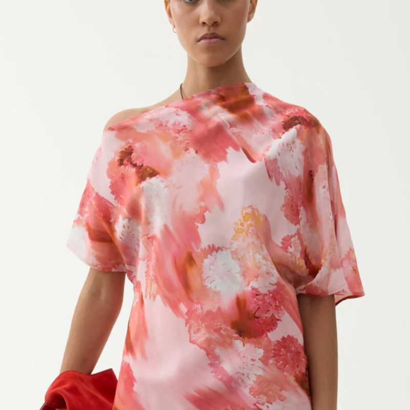 BONO BLURRY BLOUSE IN FLOWER APRICOT