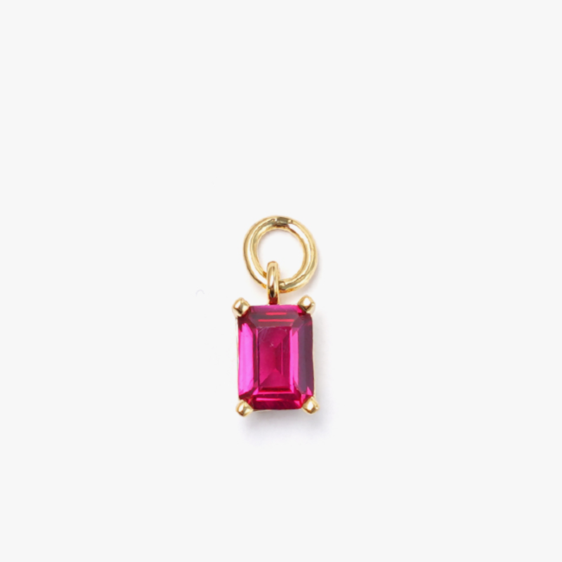 ONE STONE PENDANT IN PINK GOLD