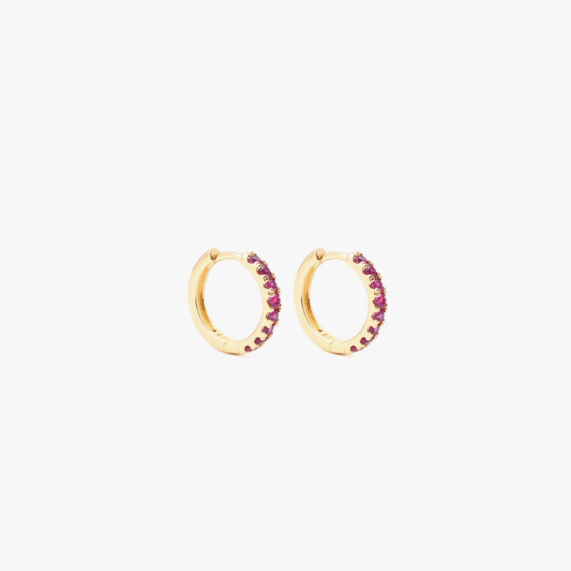 MINI HOOP 12mm IN PINK GOLD
