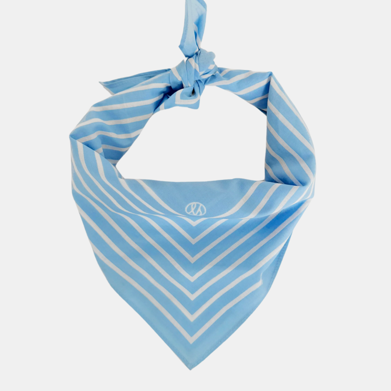 COTTON STRIPED IN CORNFLOWER