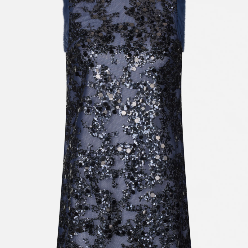 ANIRA DRESS IN BARITONE BLUE