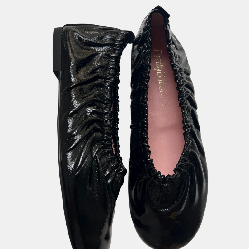 FAYE BALLERINA IN GLOSS BLACK
