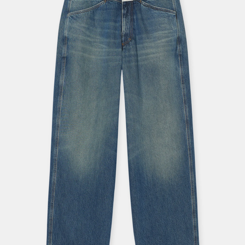 DENI-X WIDE JEANS IN DARK BLUE