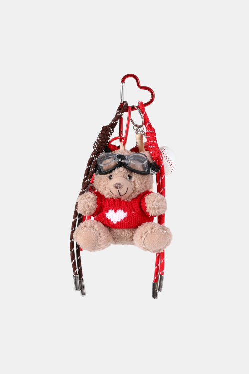 STICKY BESTIE BAG CHARM SET IN RED