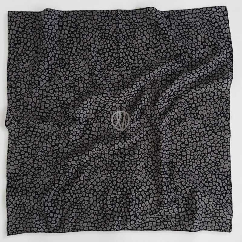 LE SCARF WINTER SCARF BLACK & GREY 65 CM