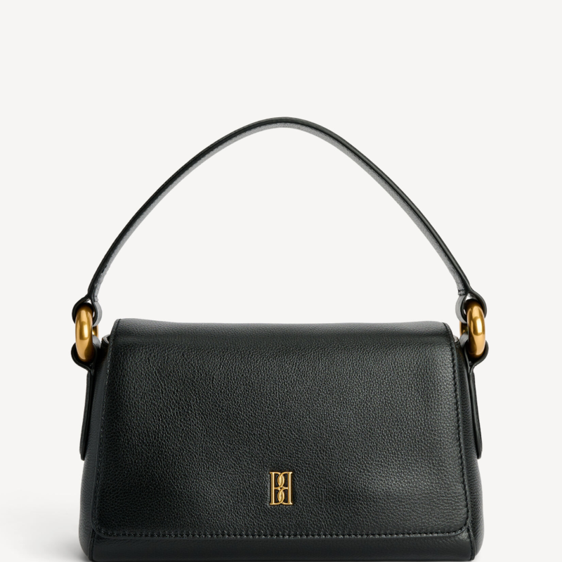 BY MALENE BIRGER LELLIE LEATHER BAG BLACK