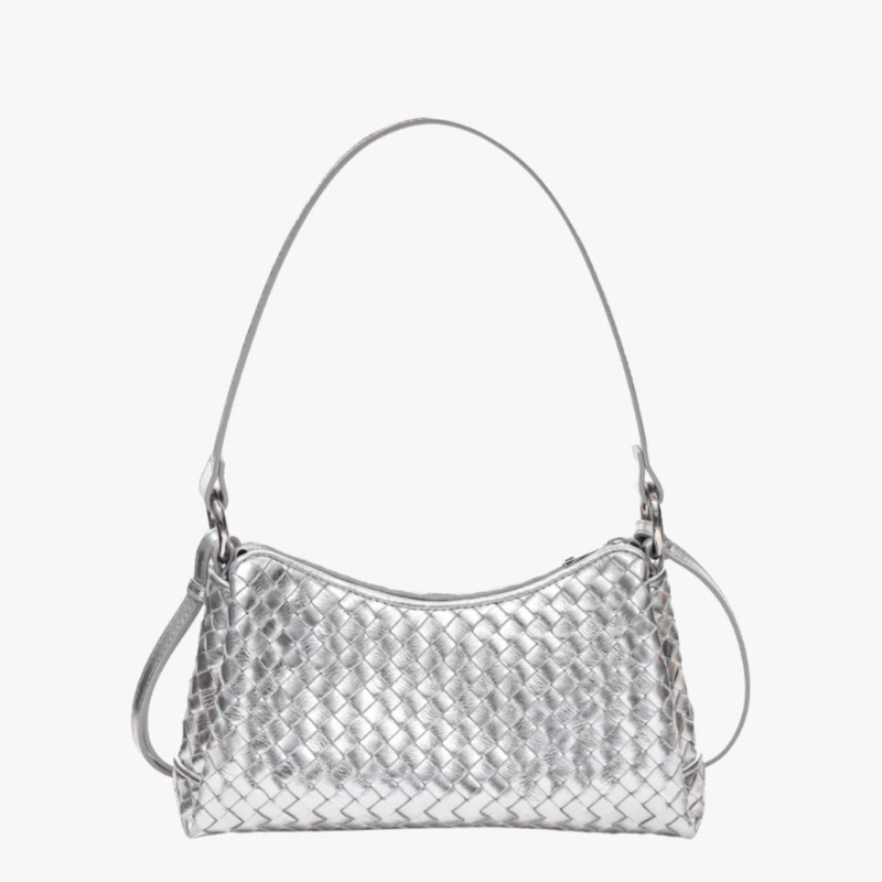 ADAX SALERNO SHOULDER BAG ELEONORA SILVER