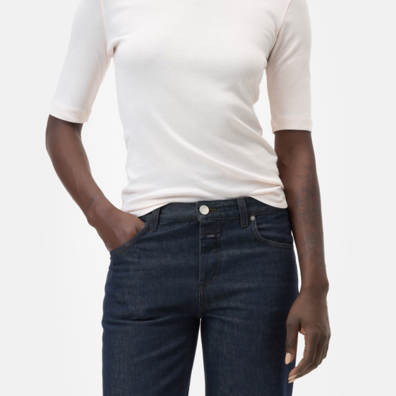 CLOSED CREWNECK SHORTSLEEVE BLUSH PINK