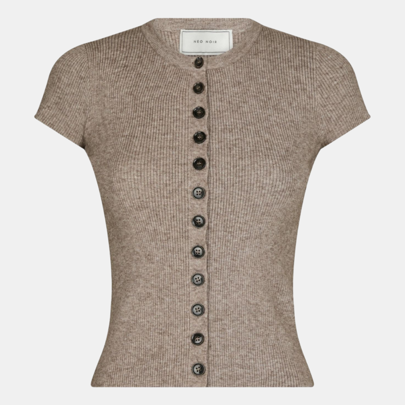NEO NOIR TODDA KNIT TEE SAND MELANGE