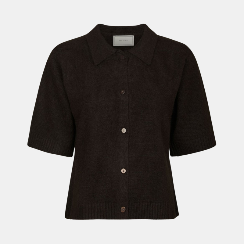 NEO NOIR CUNNA KNIT BLOUSE BROWN