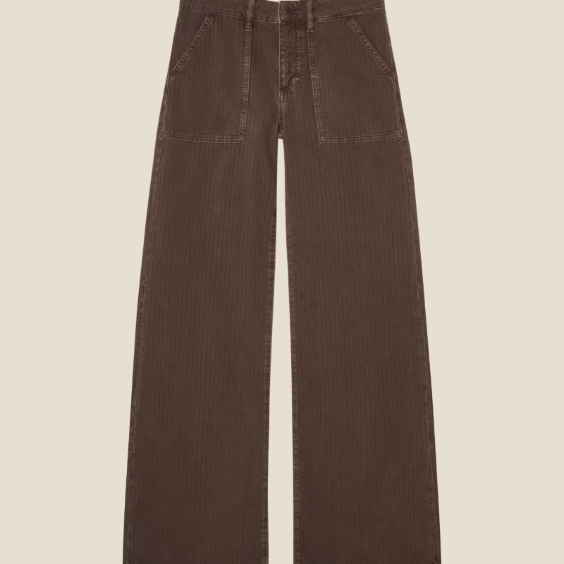 GUELL JEANS IN CHEVRON BROWN