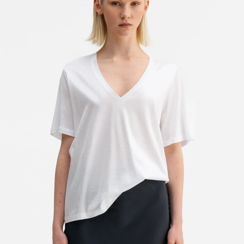 AHLVAR GALLERY OKI V-NECK TEE WHITE