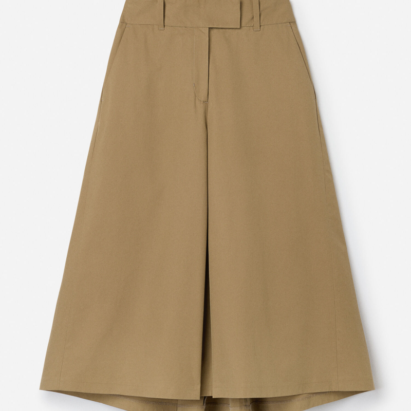 FILIPPA K BOX PLEAT SKIRT TAUPE BEIGE
