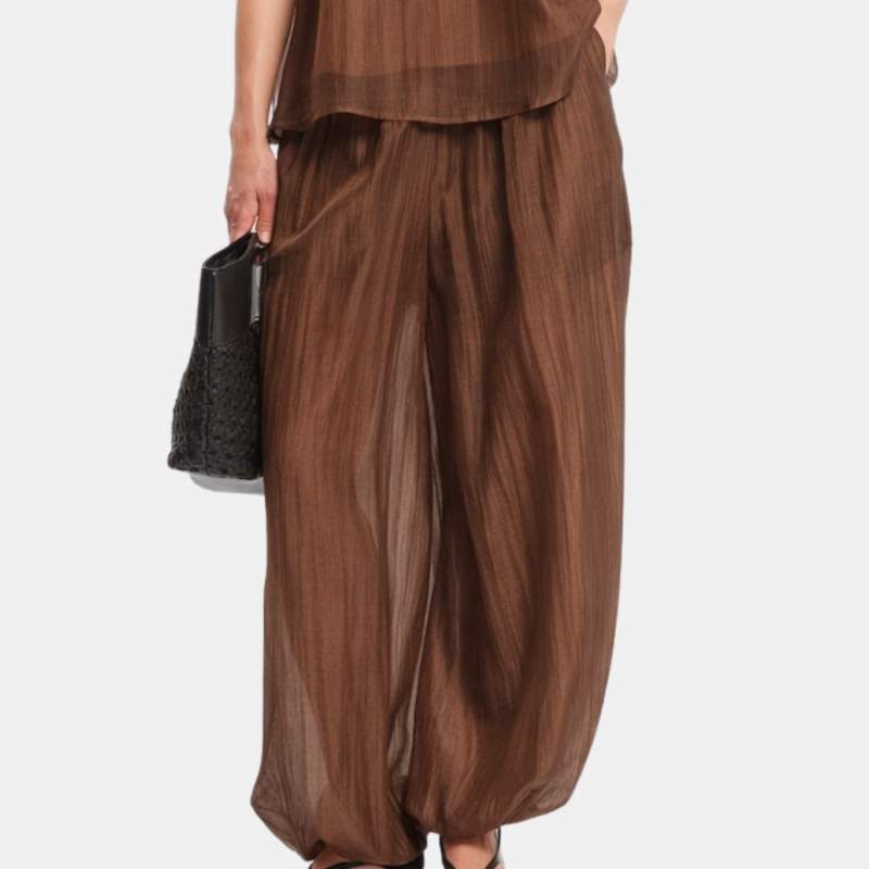 ONE AND OTHER HALE PANT CHOCOLATE