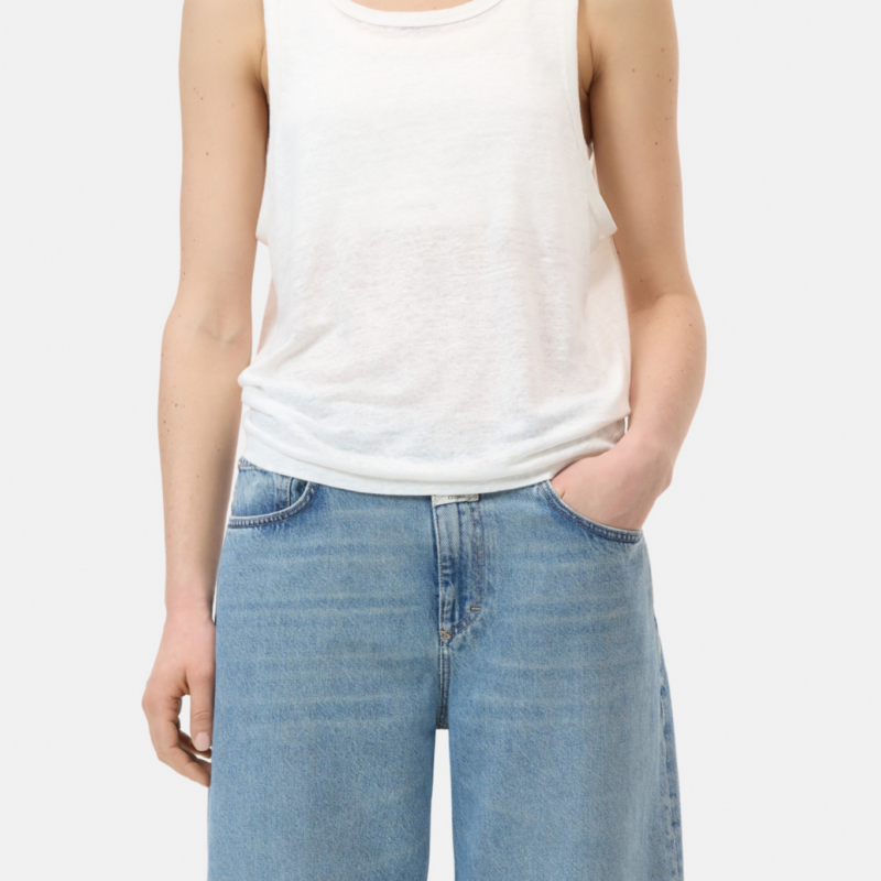 CLOSED RELAXED TANK TOP IVORY