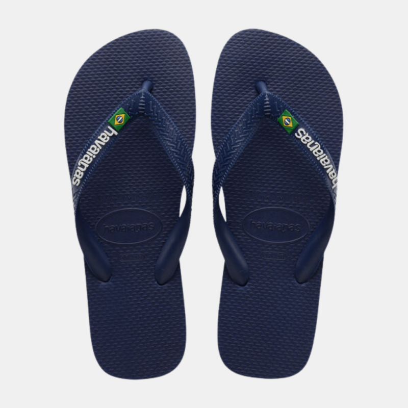 HAVAIANAS BRASIL LOGO NAVY BLUE