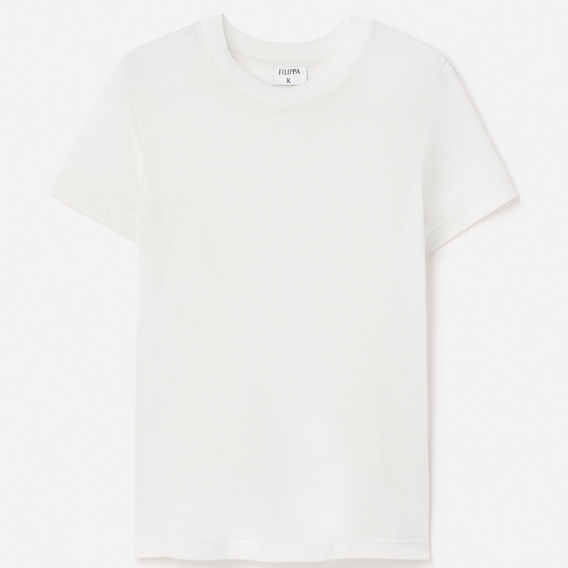 FILIPPA K LYOCELL CASHMERE TEE OFF-WHITE