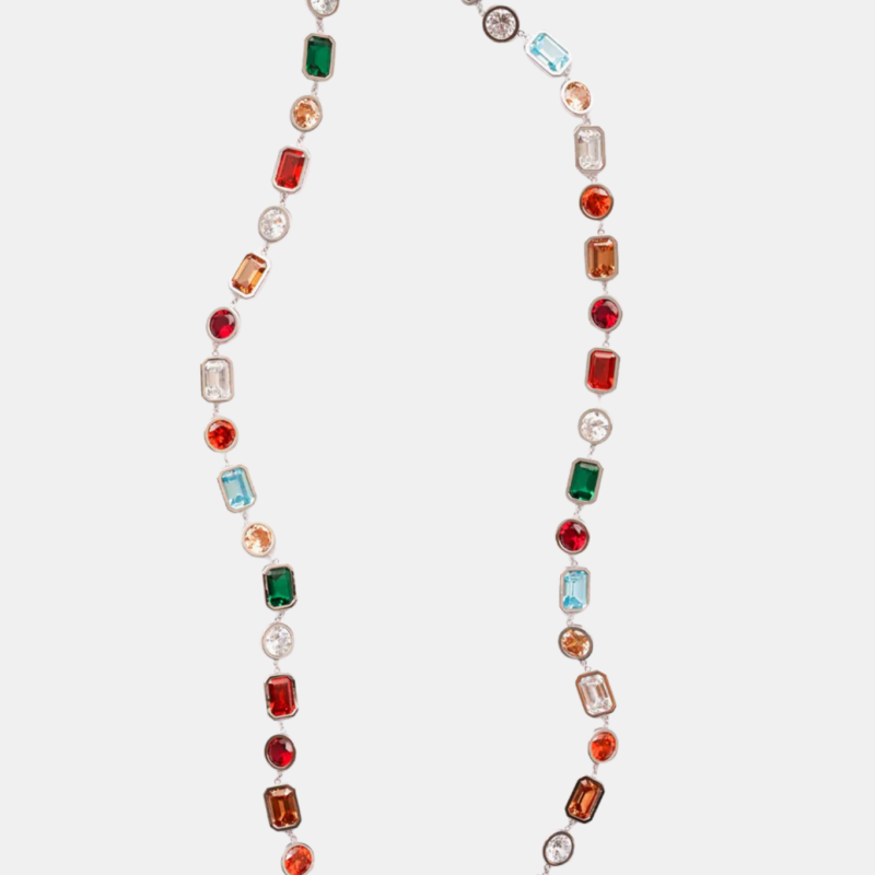 IZABEL DISPLAY MEGA NECKLACE MULTI SILVER