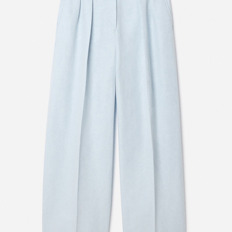 FILIPPA K PALOMA LINEN TROUSERS FROST BLUE