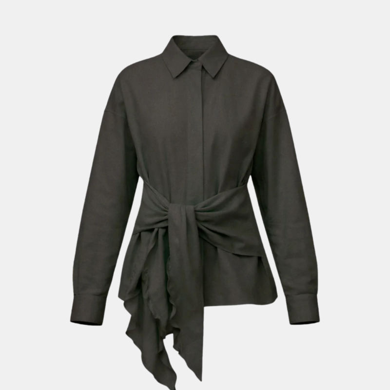 OPÉRASPORT YLANDA WRAP SHIRT CORAL SMOKE