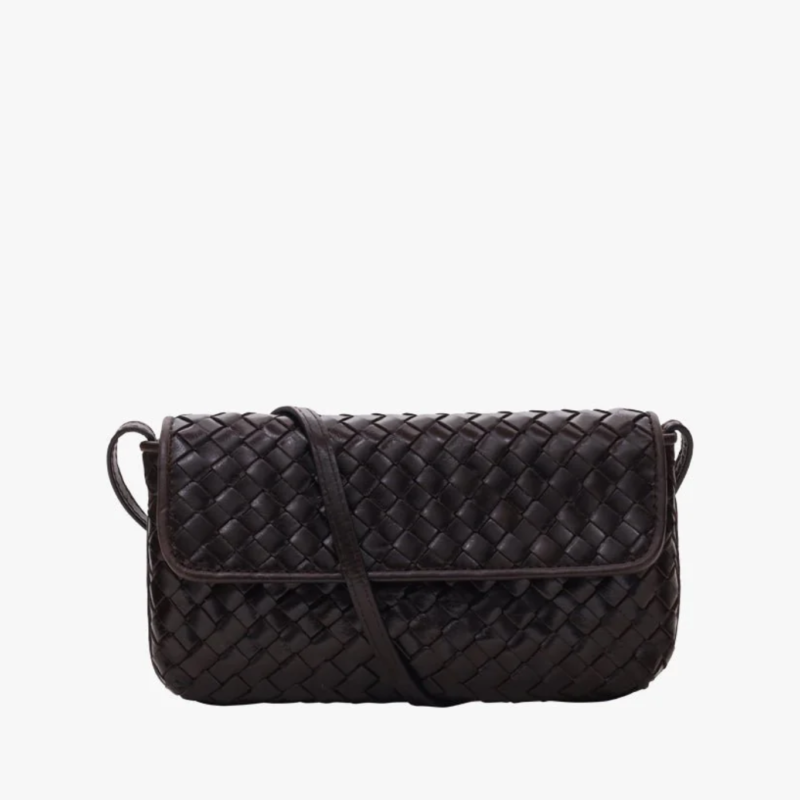 ADAX SALERNO SHOULDER BAG MONROE DARK BROWN