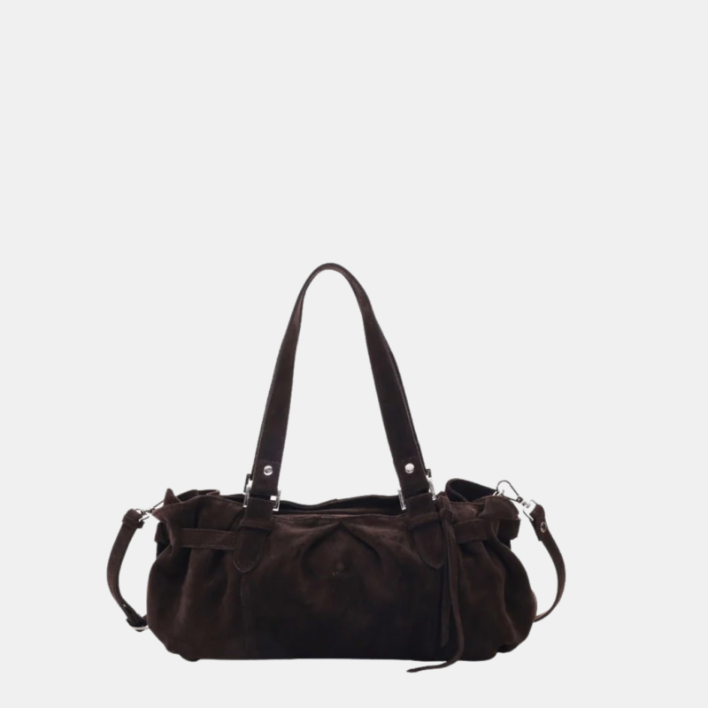 ADAX ROZZANO SHOULDER BAG VERA DARK BROWN