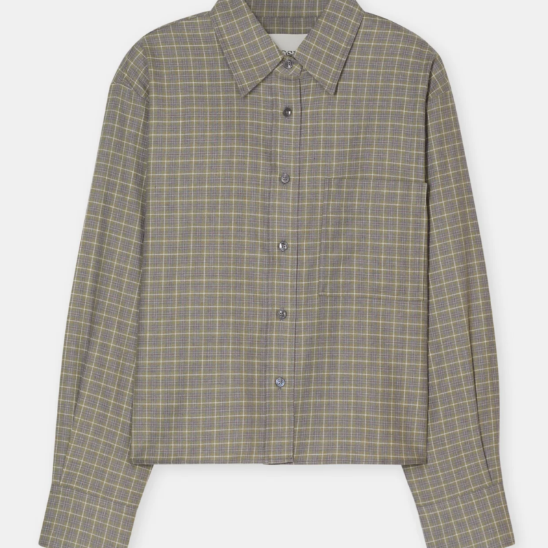 CLOSED CROPPED OVERSIZED SHIRT