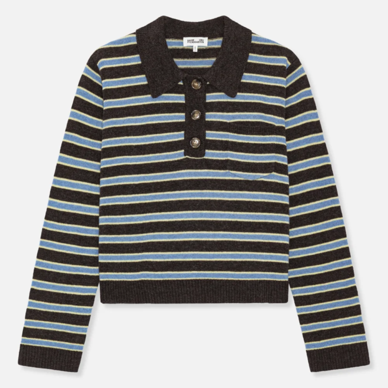 BAUM UND PFERDGARTEN CORI SWEATER COFFEE STRIPE