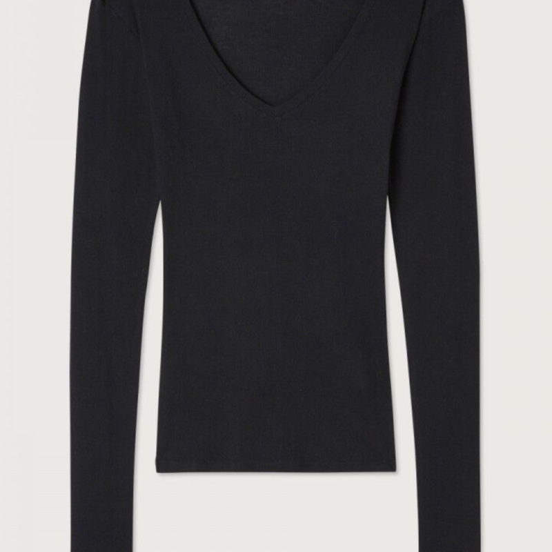 AM MASSACHUSETTS V-NECK NOIR