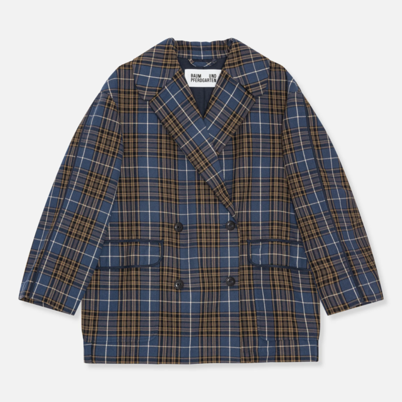 BAUM UND PFERDGARTEN BATICIA NAVY CHECK