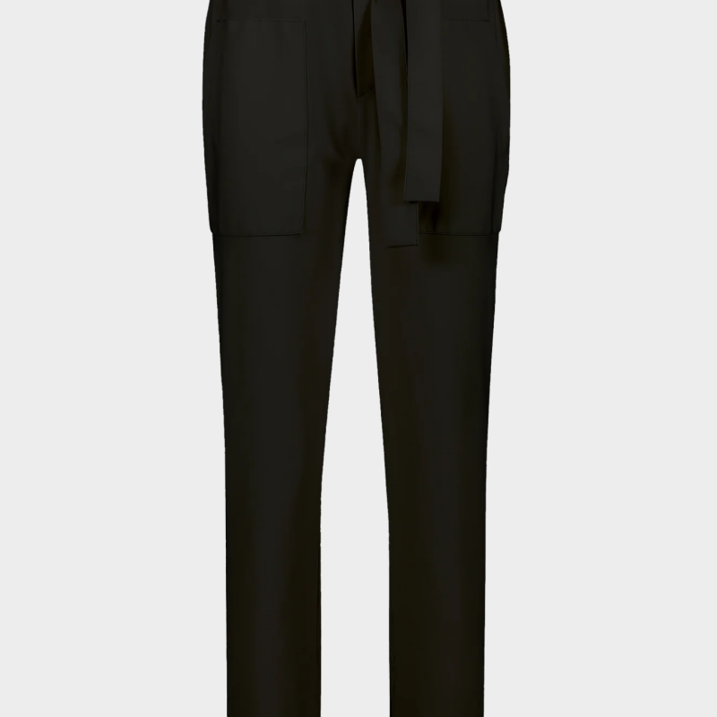 PENN & INK RALEIGH TROUSERS IN BLACK