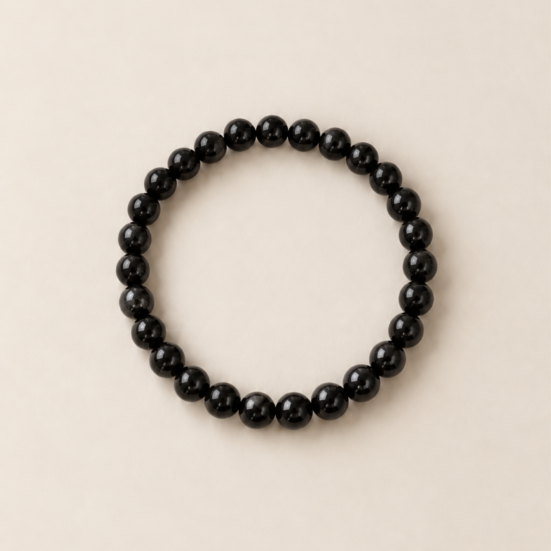 adelæ ELIN MINI BLACK AGATE BRACELET