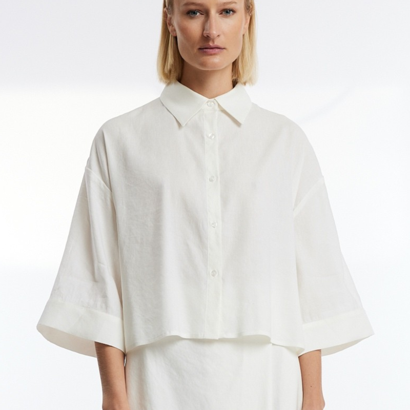 LINNEA LINEN SHIRT IN OFF WHITE