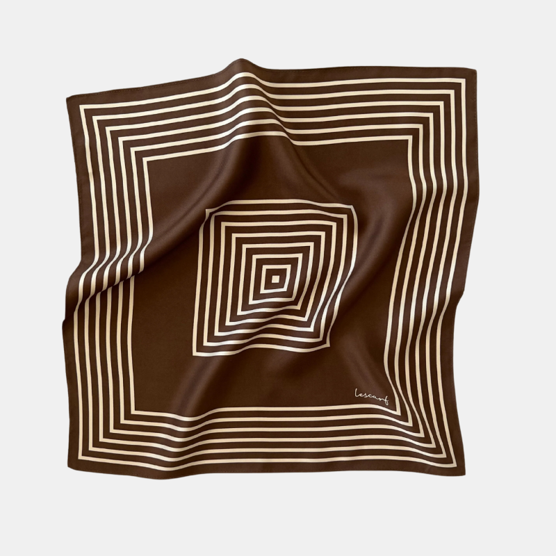 LE SCARF NO.17 IN CHOCOLATE