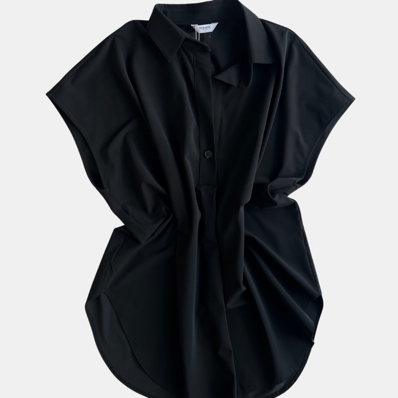 SLEEVLES SHIRT IN BLACK