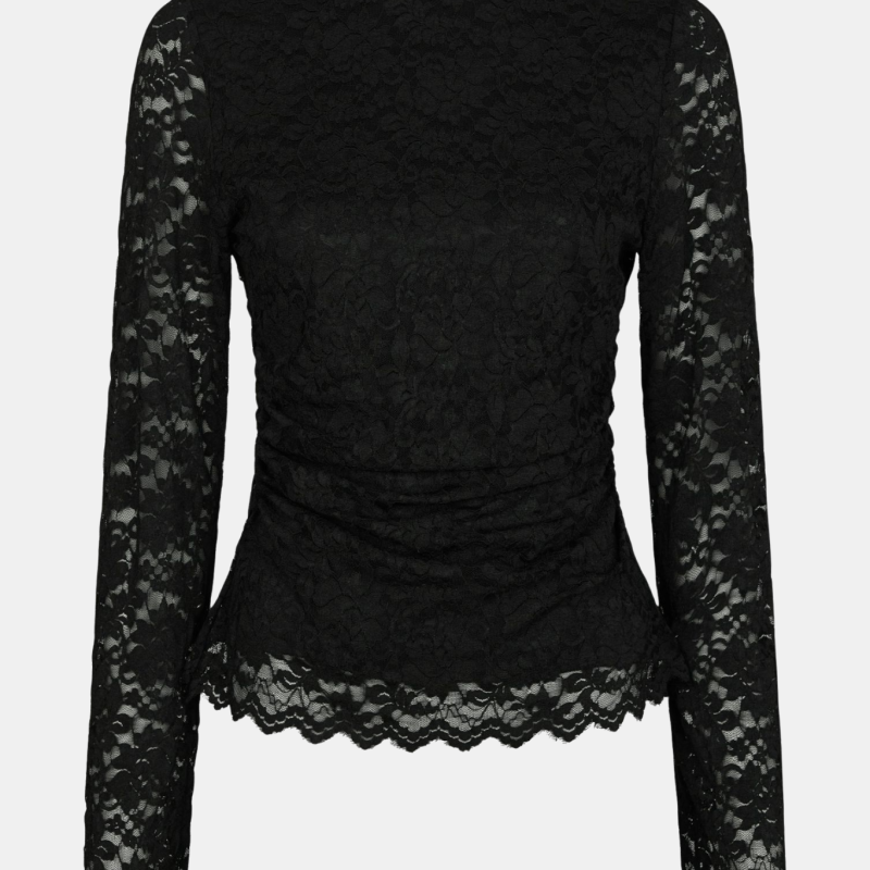 NEO NOIR LENIDA LACE BLOUSE BLACK