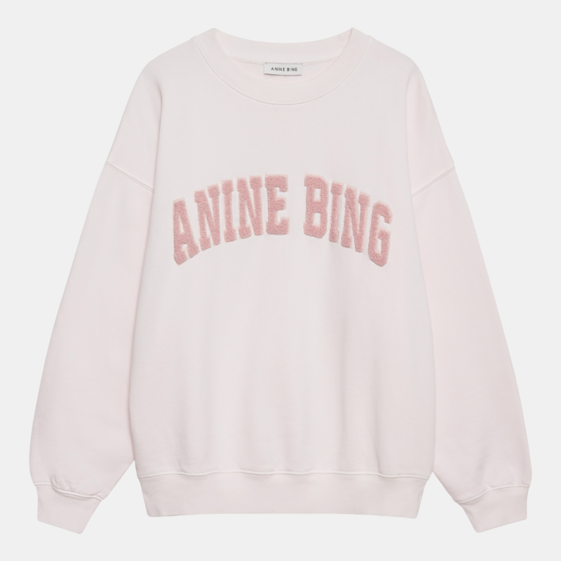 ANINE BING SPENCER SWEATSHIRT POWDER PINK