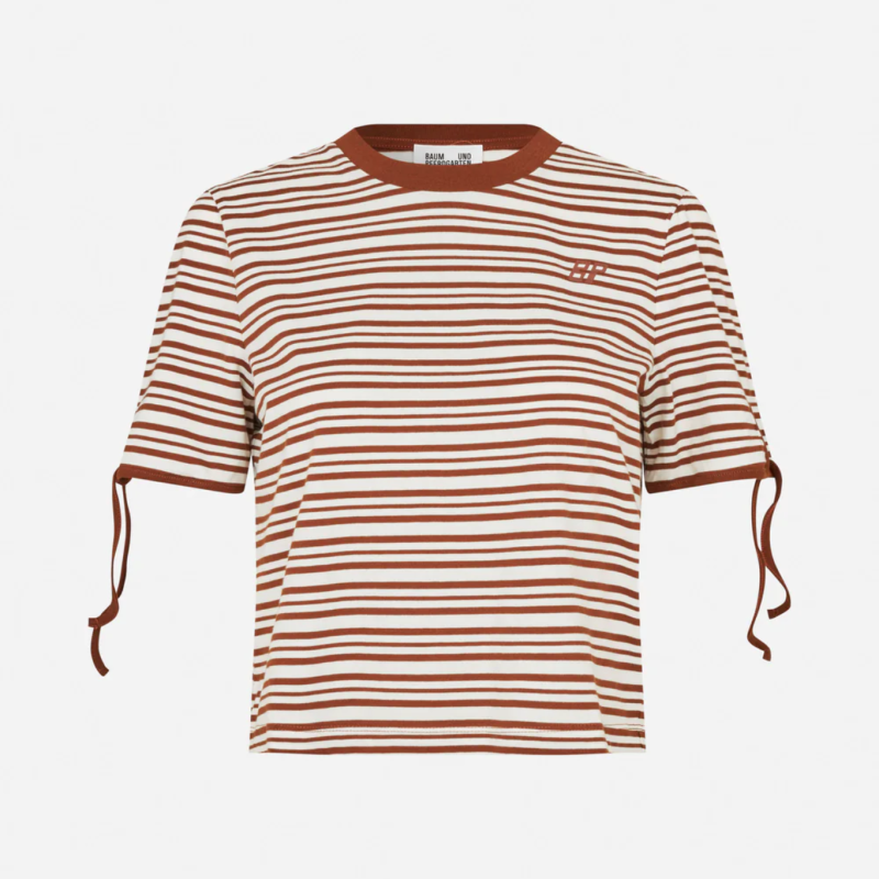 BAUM UND PFERDGARTEN JANET CARAMEL BROWN STRIPE