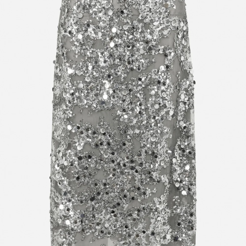 BAUM UND PFERDGARTEN SHANIA SKIRT GREY SEQUINS