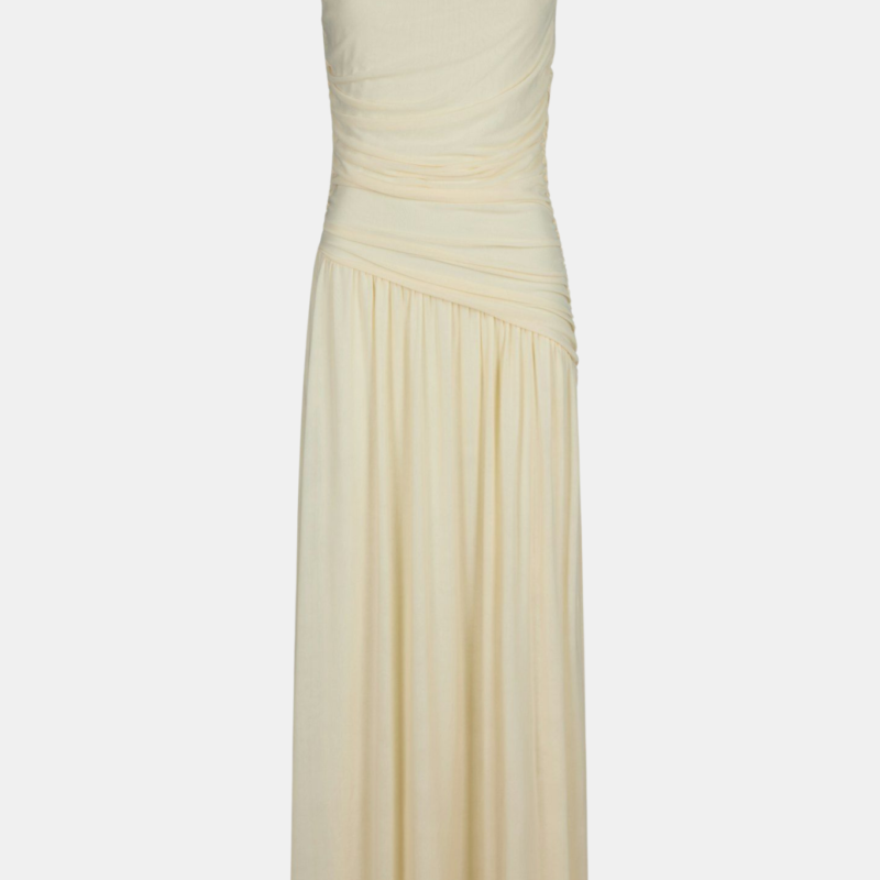 NEO NOIR CLUDINE MESH DRESS LIGHT YELLOW