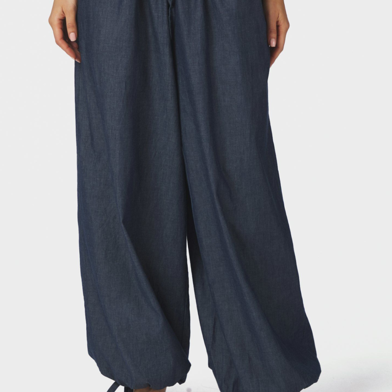 NEO NOIR ROXANE BALLOON DENIM PANTS BLUE
