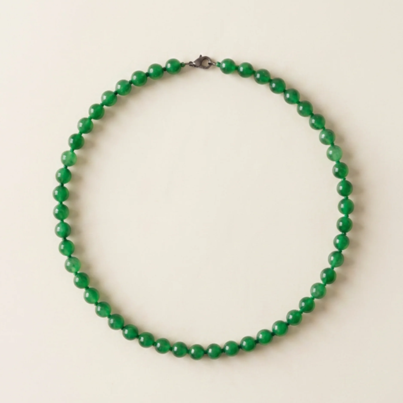 adelæ IDA GREEN BEAD NECKLACE