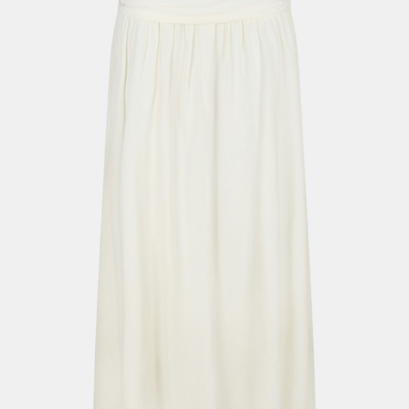 NEO NOIR MOTEN WOVEN MAXI SKIRT OFF WHITE