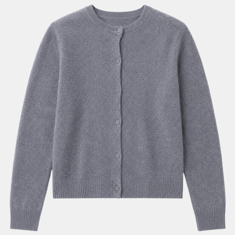 NOTSHY NALINE CARDIGAN GRIS CHINE FONCE