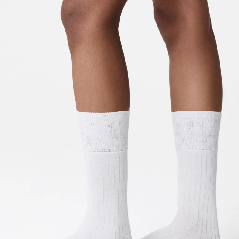 SWEDISH STOCKINGS 2-PACK EDNA COTTON SOCKS WHITE
