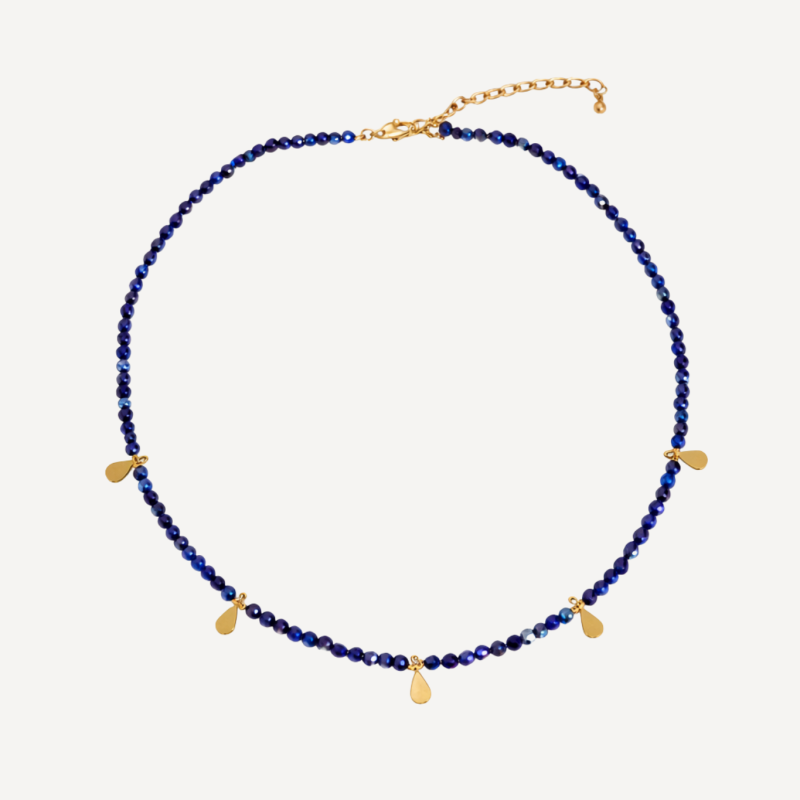 adelæ ASTRID BLUE MINI BEAD NECKLACE