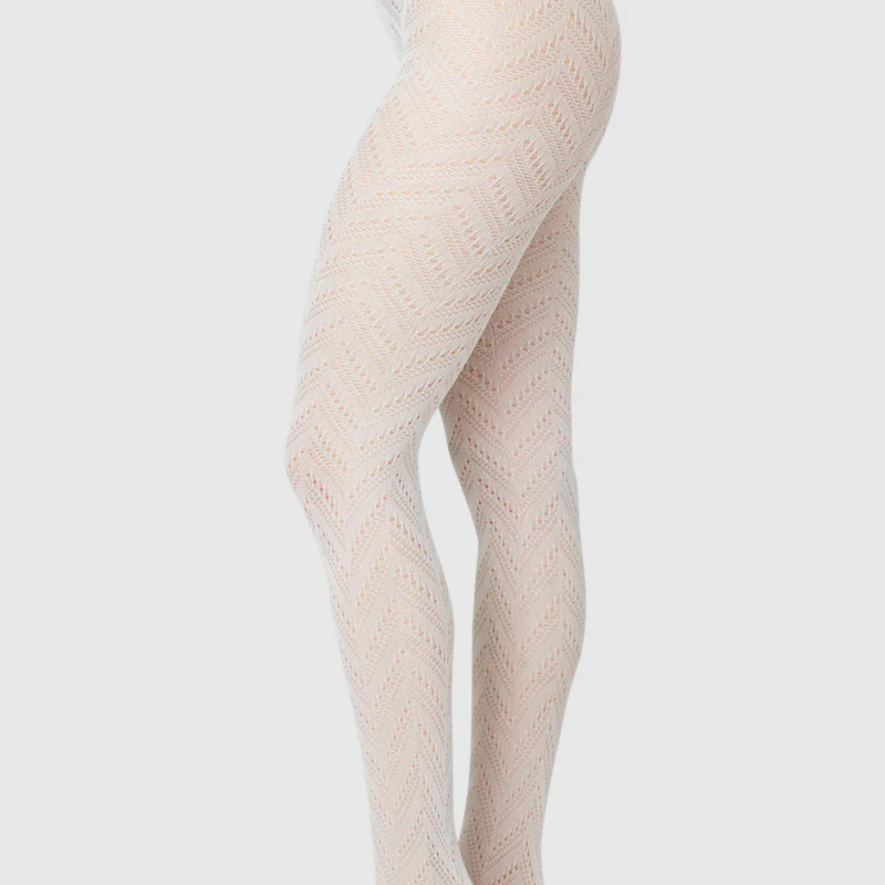 INA POINTELLE TIGHTS IN IVORY