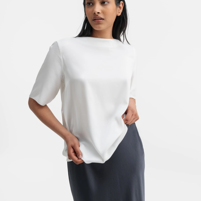 YOLI SILK BLOUSE IN WHITE
